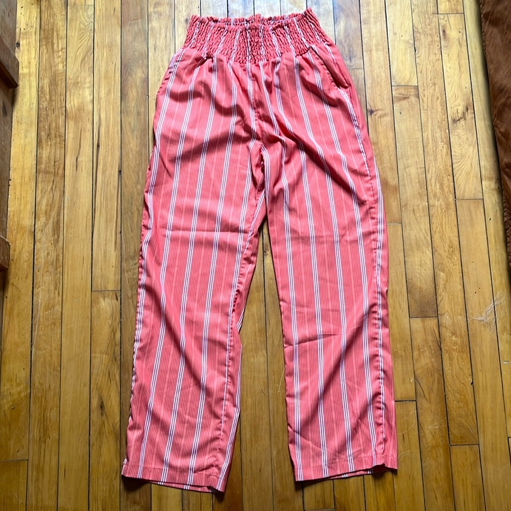 Orange woman’s linen pants